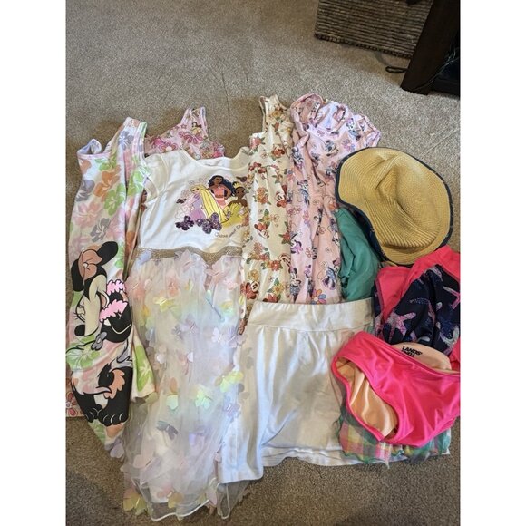 Girls Clothes Bulk Lot Disney Princess Summer Spring Size 8 Jumping Beans Knit - Picture 3 of 16